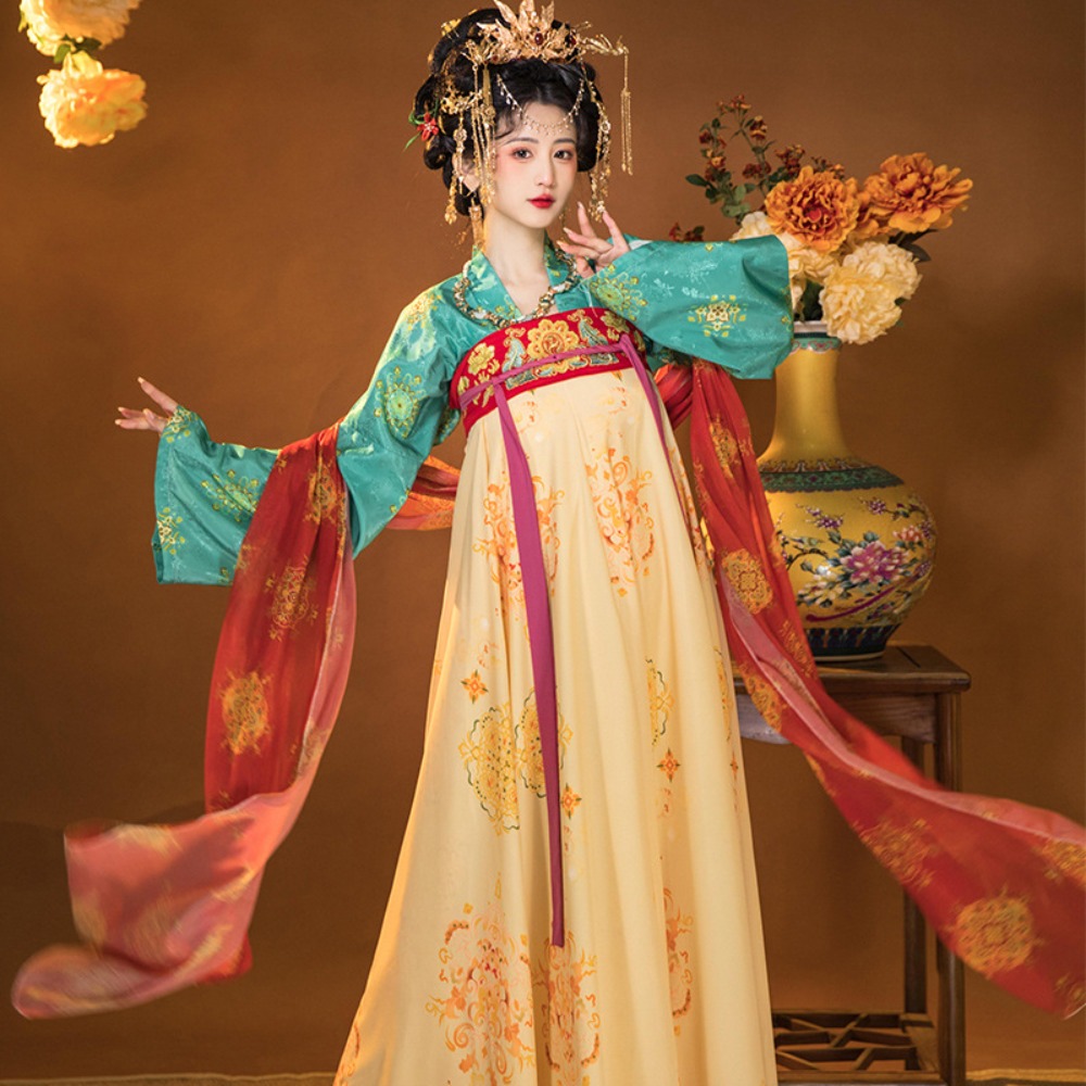 Ethnic Dress Fashion Show - Cosplay Stage Show Dress Set Elegant