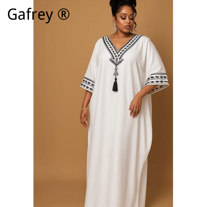 Middle Eastern Printed Abaya W - Ethnic Gown recension och pris