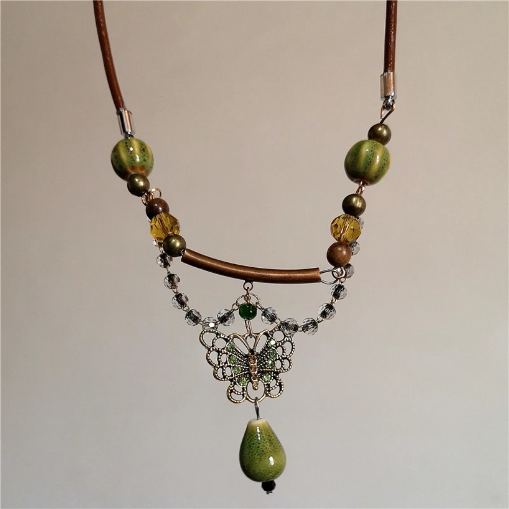 Fashion Bead Bohemia Necklace  - Y2K Ethnic Fashion recension och pris