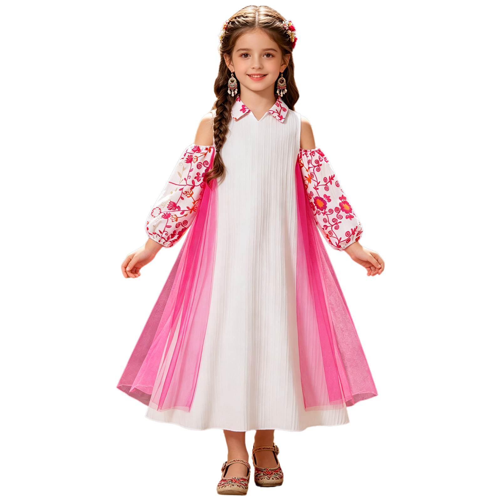 Girl Long Sleeve Mesh Patchwor - Ethnic Clothing & Online Fashion Store Khaadi Us recension och pris