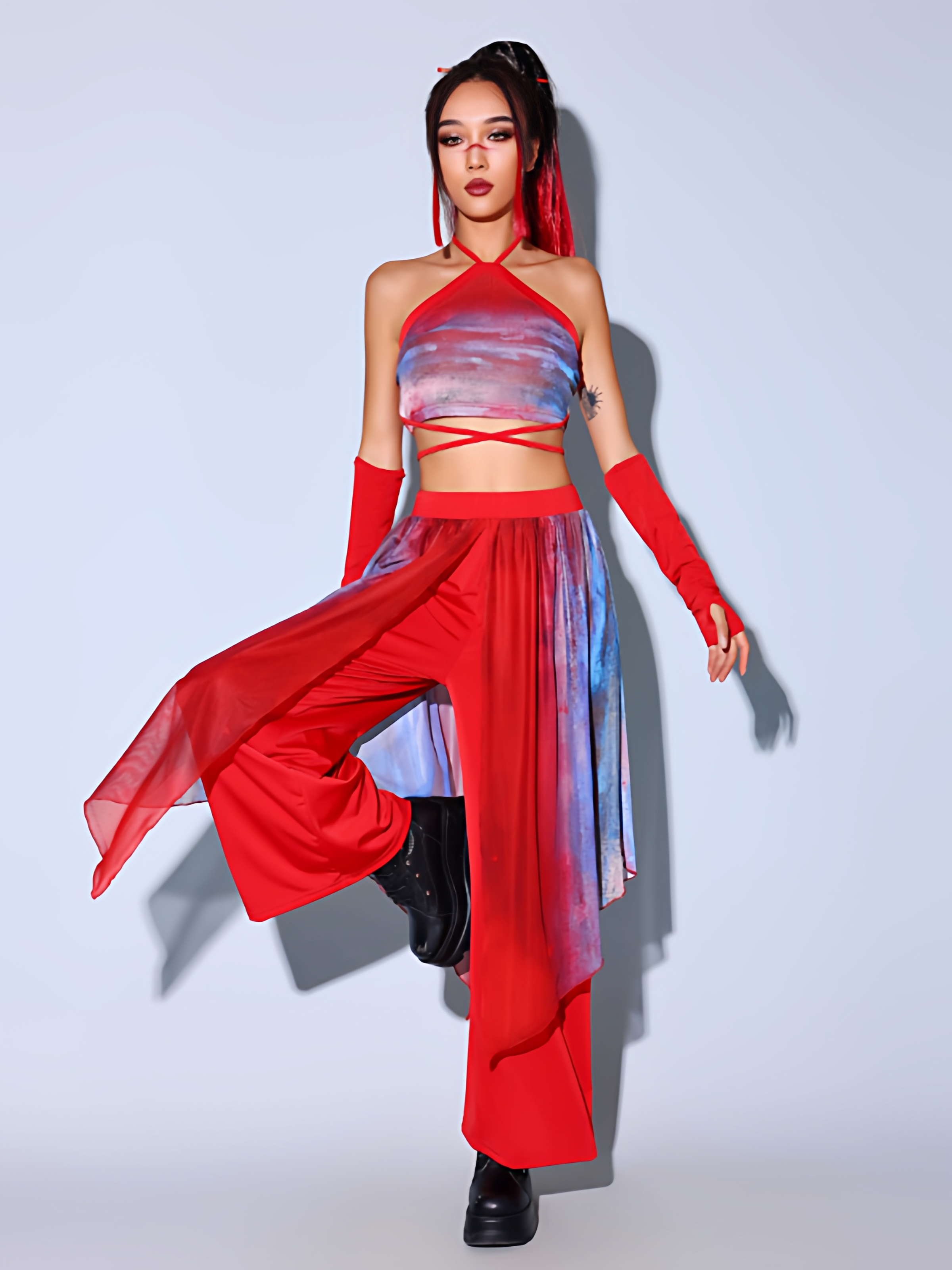 Modern Dance Performance Outfi - Ethnic Dress Fashion Show recension och pris