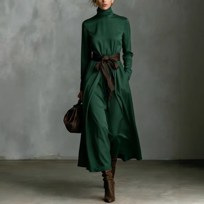 Autumn Elegant High Collar Sol - Ethnic Gown recension och pris