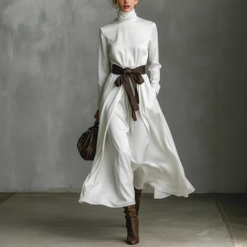 Autumn Elegant High Collar Sol - Ethnic Gown recension och pris