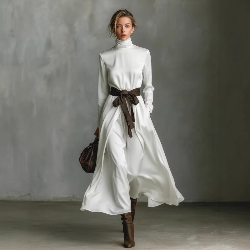 Autumn Elegant High Collar Sol - Ethnic Gown recension och pris