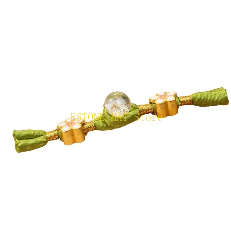 49MF Fringed Flower Bead Butto - Ethnic Gown recension och pris
