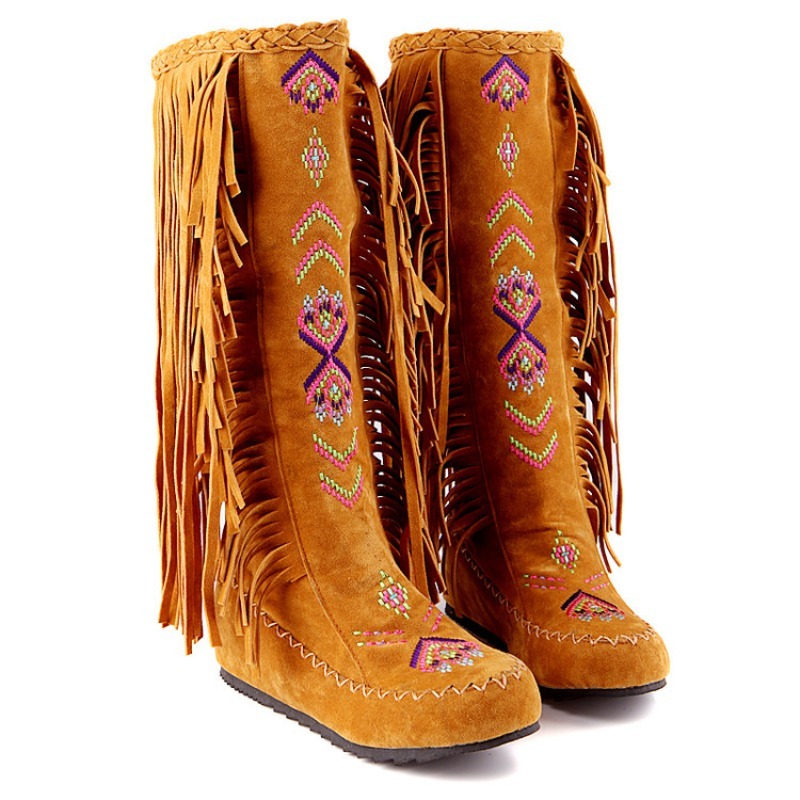 Tassel Boots Handmade Embroide - The Ethnic Fashion recension och pris