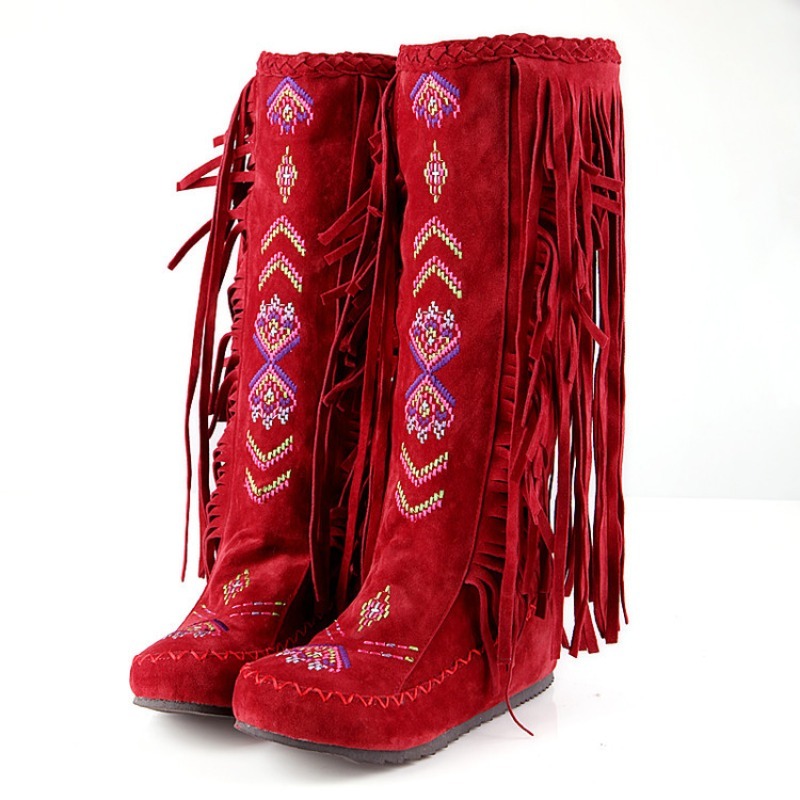 Tassel Boots Handmade Embroide - The Ethnic Fashion recension och pris