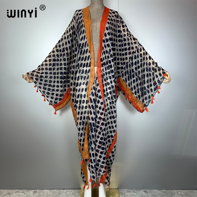 WINYI summer outfit kimono Ame - Kaftan Women Boho recension och pris