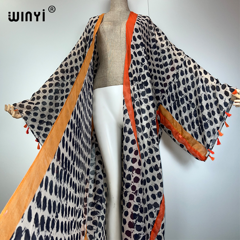 WINYI summer outfit kimono Ame - Kaftan Women Boho recension och pris