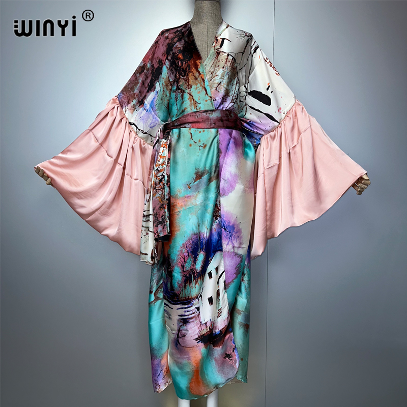 WINYI Summer Kimono party dres - Kaftan Women Boho recension och pris