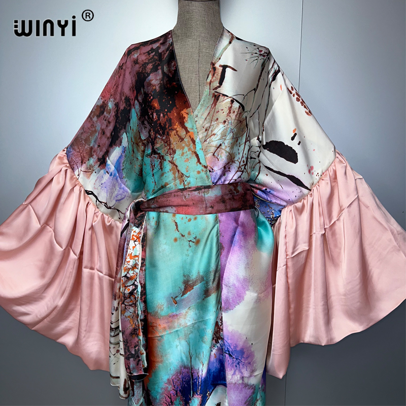 WINYI Summer Kimono party dres - Kaftan Women Boho recension och pris