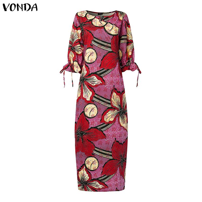 VONDA Plus Size Women Bohemian - Ethnic Gown recension och pris
