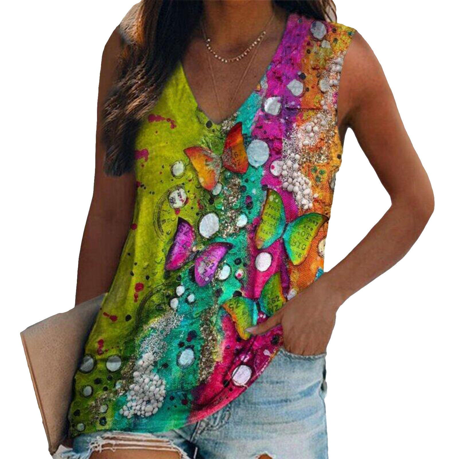 Ethnic Style Colorful Butterfl - Y2K Ethnic Fashion recension och pris