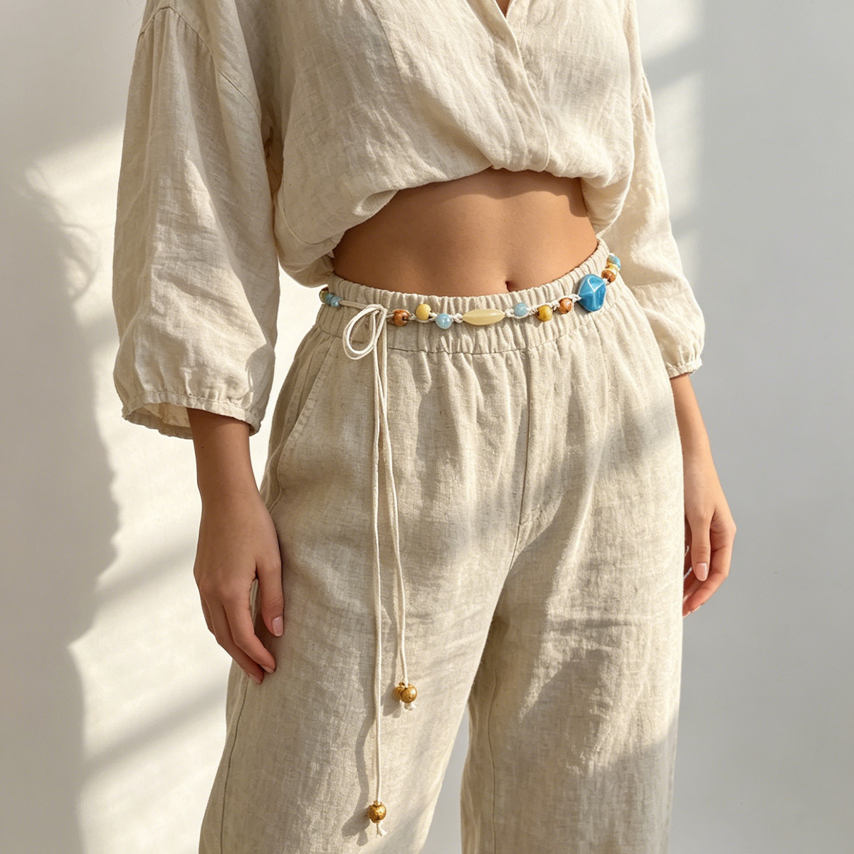 Bohème Ethnic Floral Waist Cha - Y2K Ethnic Fashion recension och pris