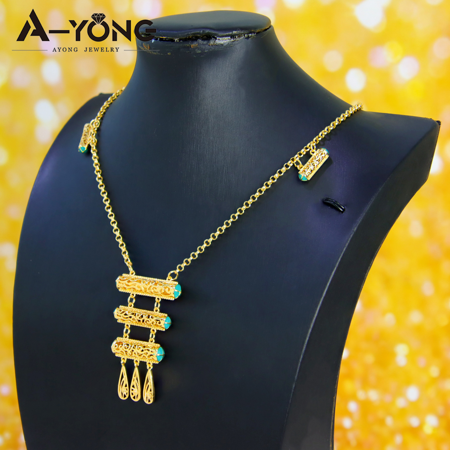 Ethiopia Gold Plated Bridal Je - Ethnic Fashion In Dubai recension och pris