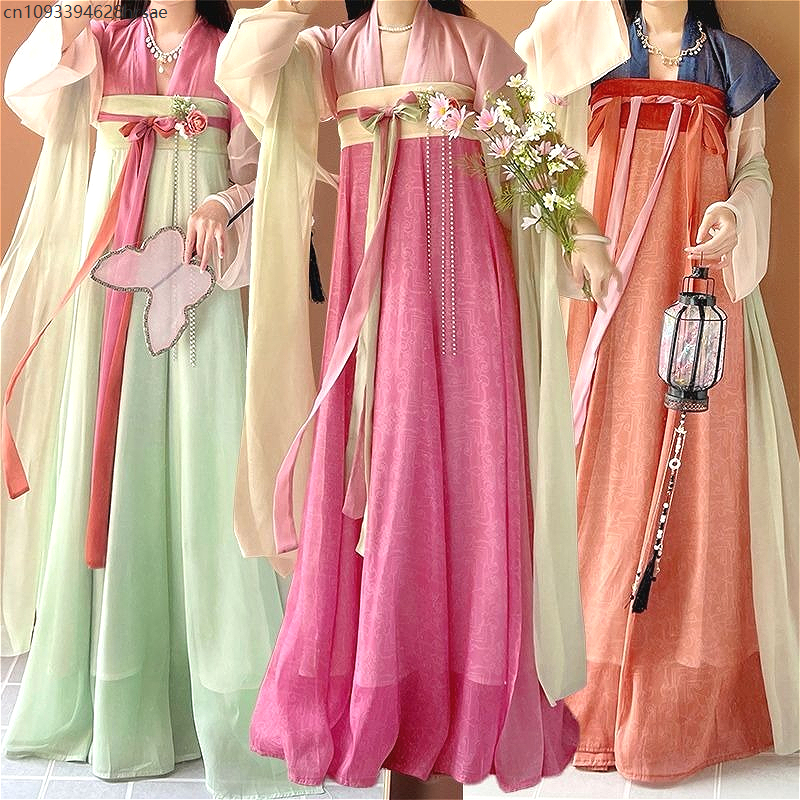 Chinese Traditional Hanfu Pink - Ethnic Dress Fashion Show recension och pris