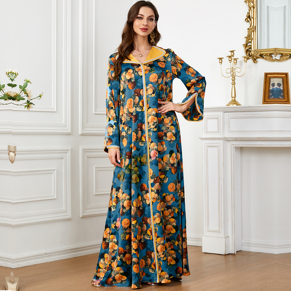 Fashionable Printed Dress for  - Ethnic Fashion In Dubai recension och pris