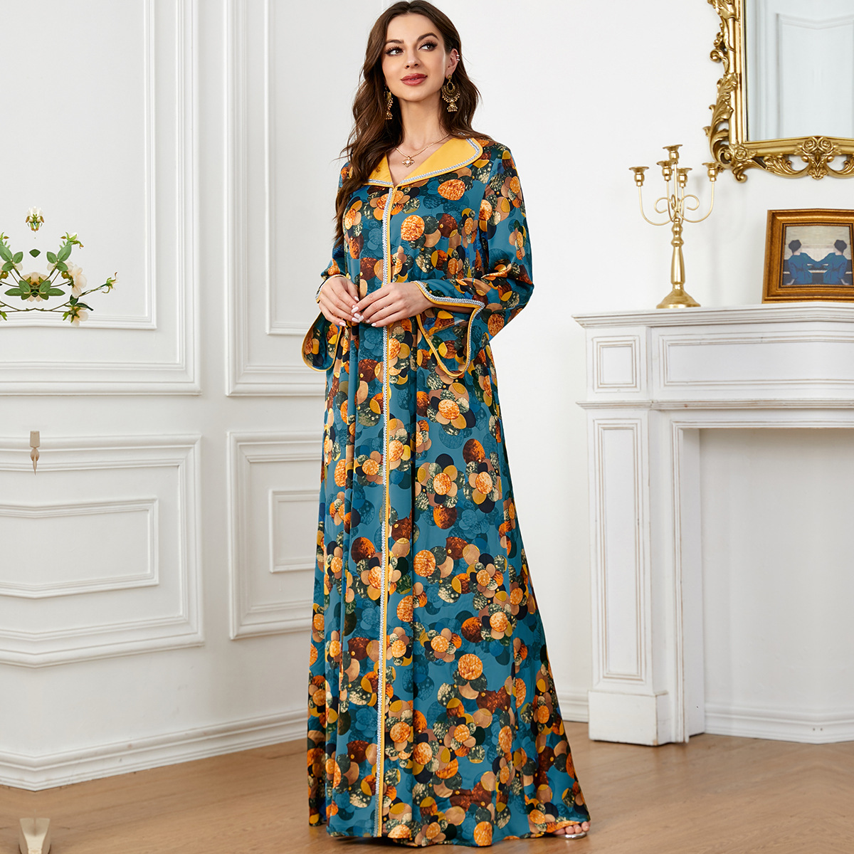 Fashionable Printed Dress for  - Ethnic Fashion In Dubai recension och pris