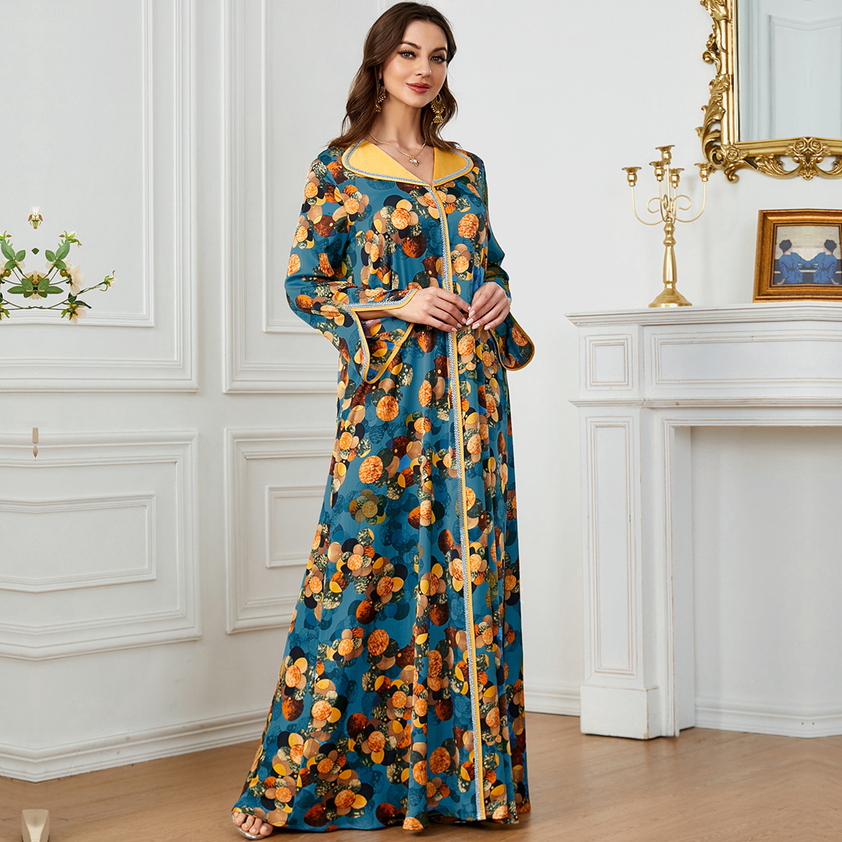 Fashionable Printed Dress for  - Ethnic Fashion In Dubai recension och pris