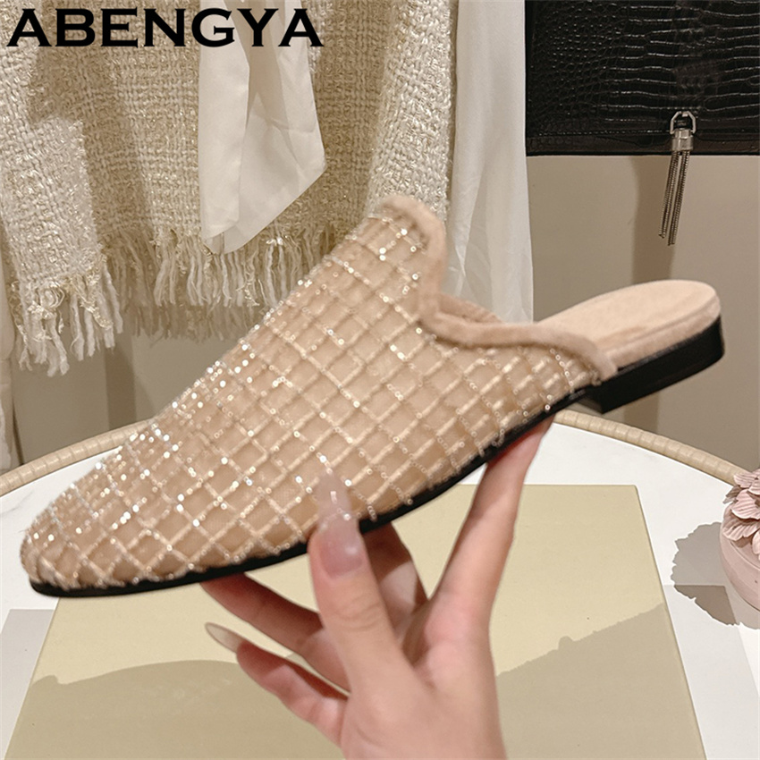 Shiny Lace Mesh Round Toe Flat - The Ethnic Fashion recension och pris