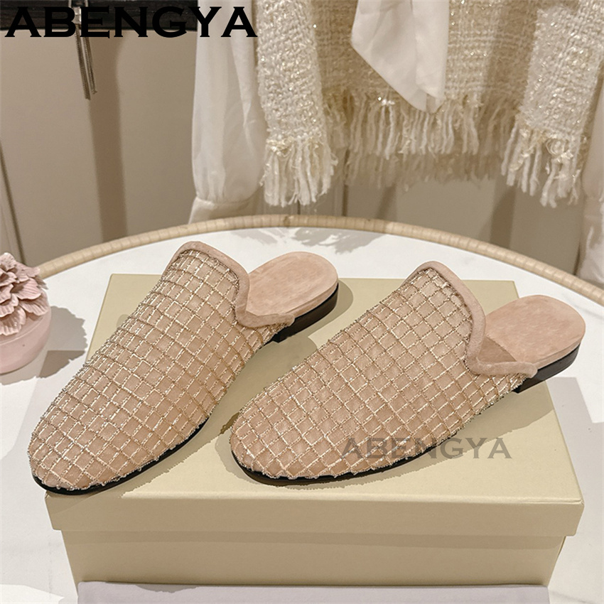 Shiny Lace Mesh Round Toe Flat - The Ethnic Fashion recension och pris