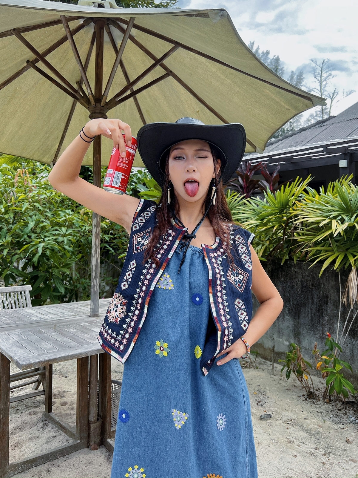 Bohemian Style Sleeveless roun - Ethnic Fashion Store recension och pris