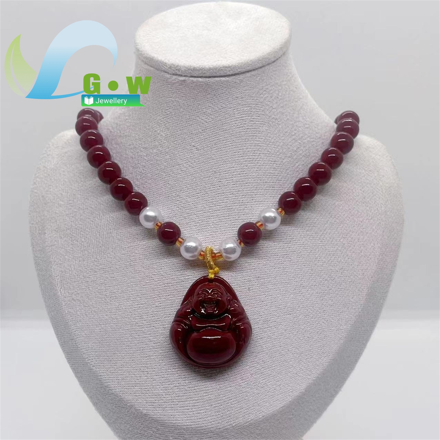 New Cinnabar Guanyin Buddha Pe - Ethnic Fashion Store recension och pris
