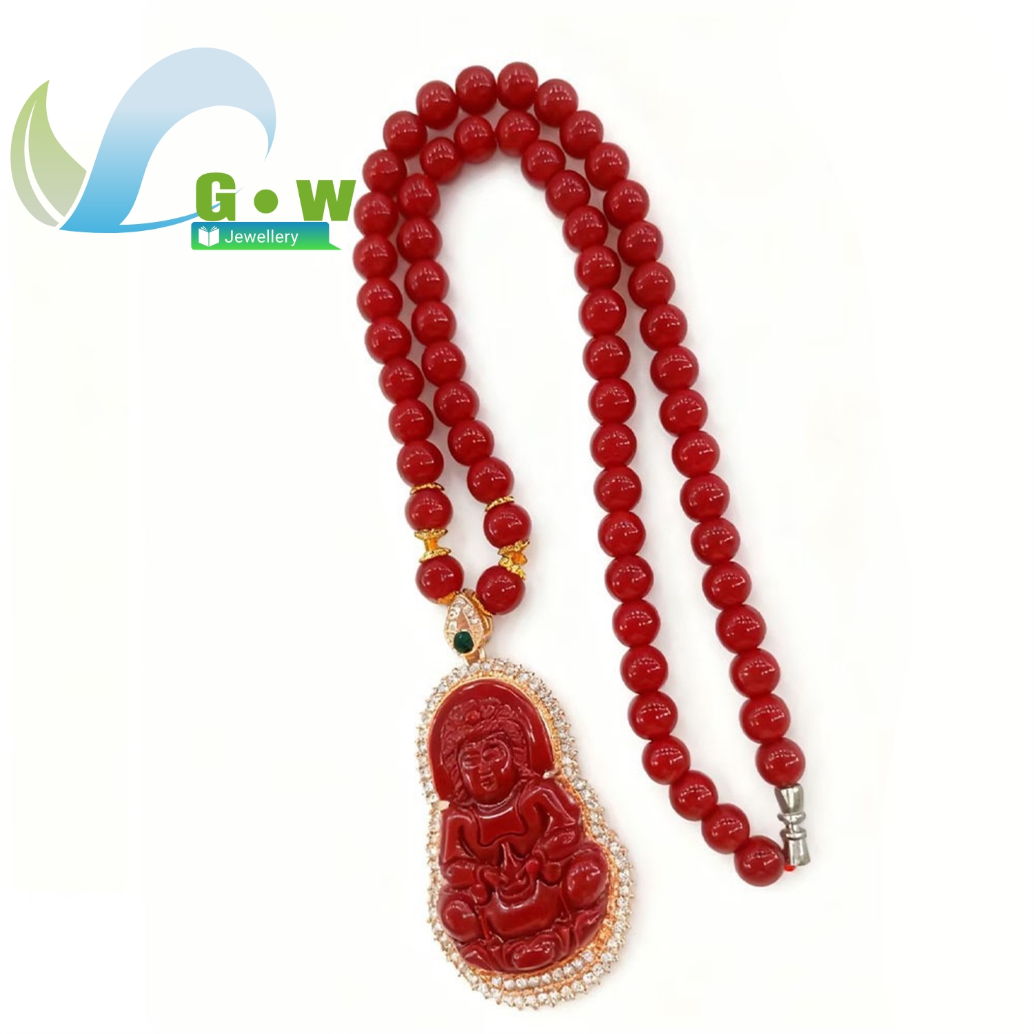 New Cinnabar Guanyin Buddha Pe - Ethnic Fashion Store recension och pris