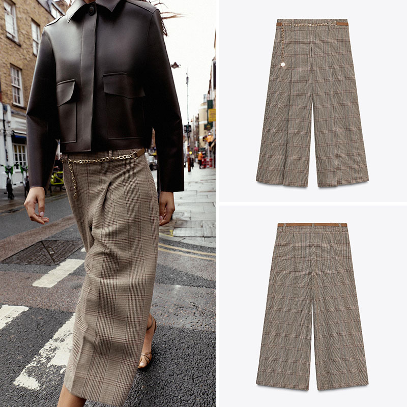 High Waist Loose Plaid Long Ca - Ethnic Clothing & Online Fashion Store Khaadi Us recension och pris