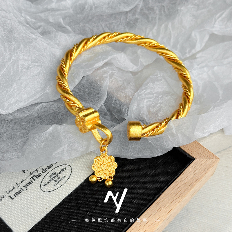 9999 AU750 18K real gold store - Ethnic Fashion Store recension och pris