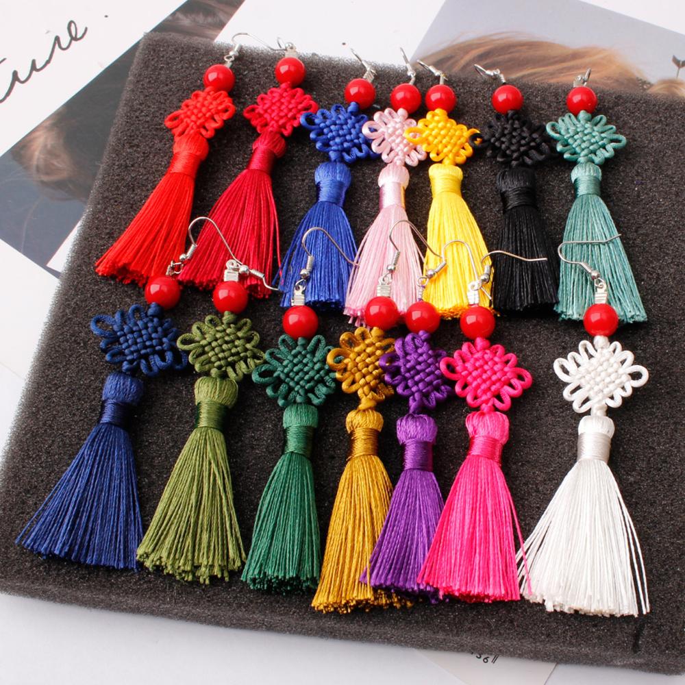 Colorful Thread Braided Chines - Y2K Ethnic Fashion recension och pris