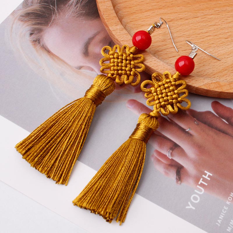 Colorful Thread Braided Chines - Y2K Ethnic Fashion recension och pris