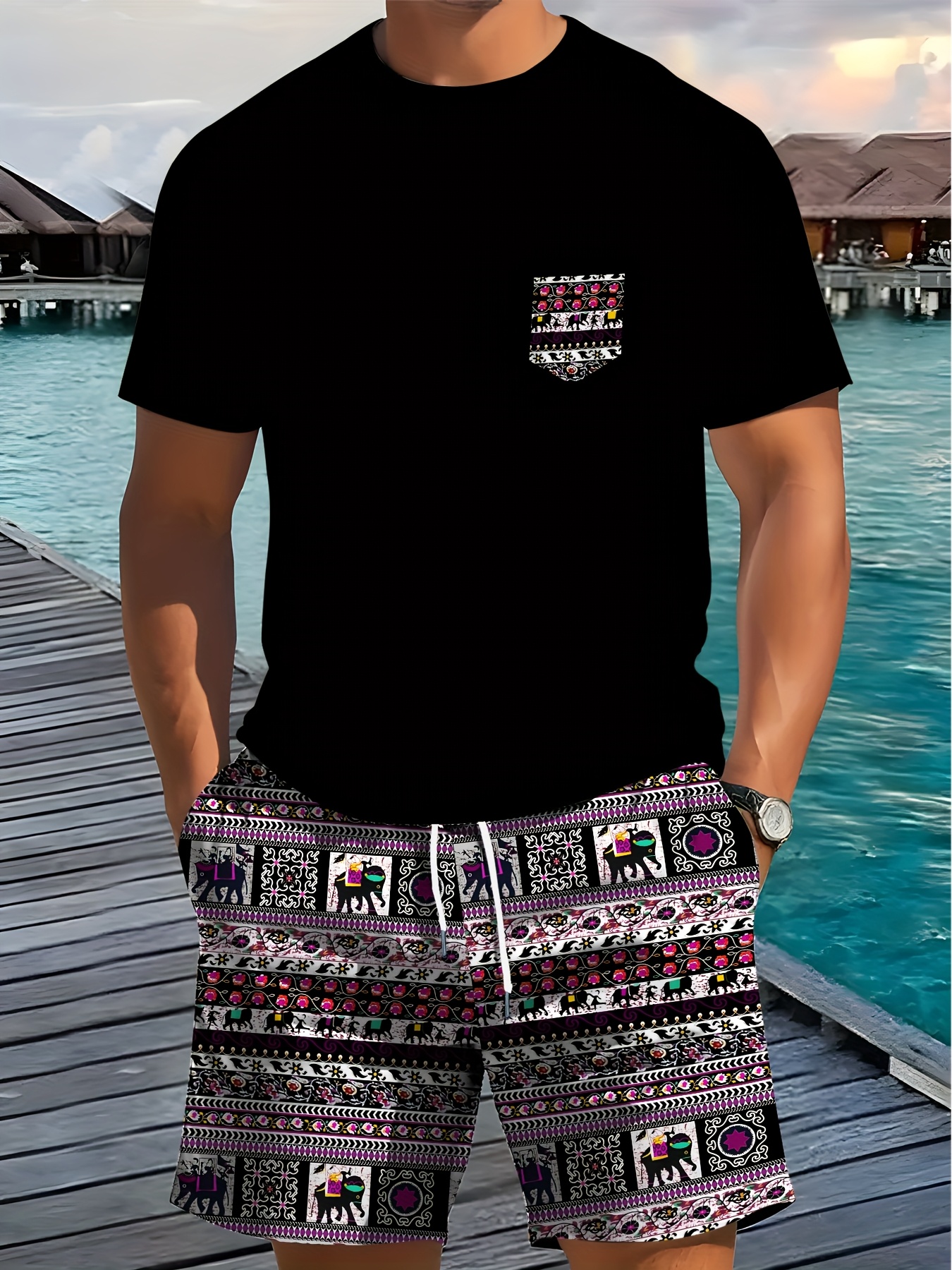 2026 Summer New Men's Short-Sl - The Ethnic Fashion recension och pris