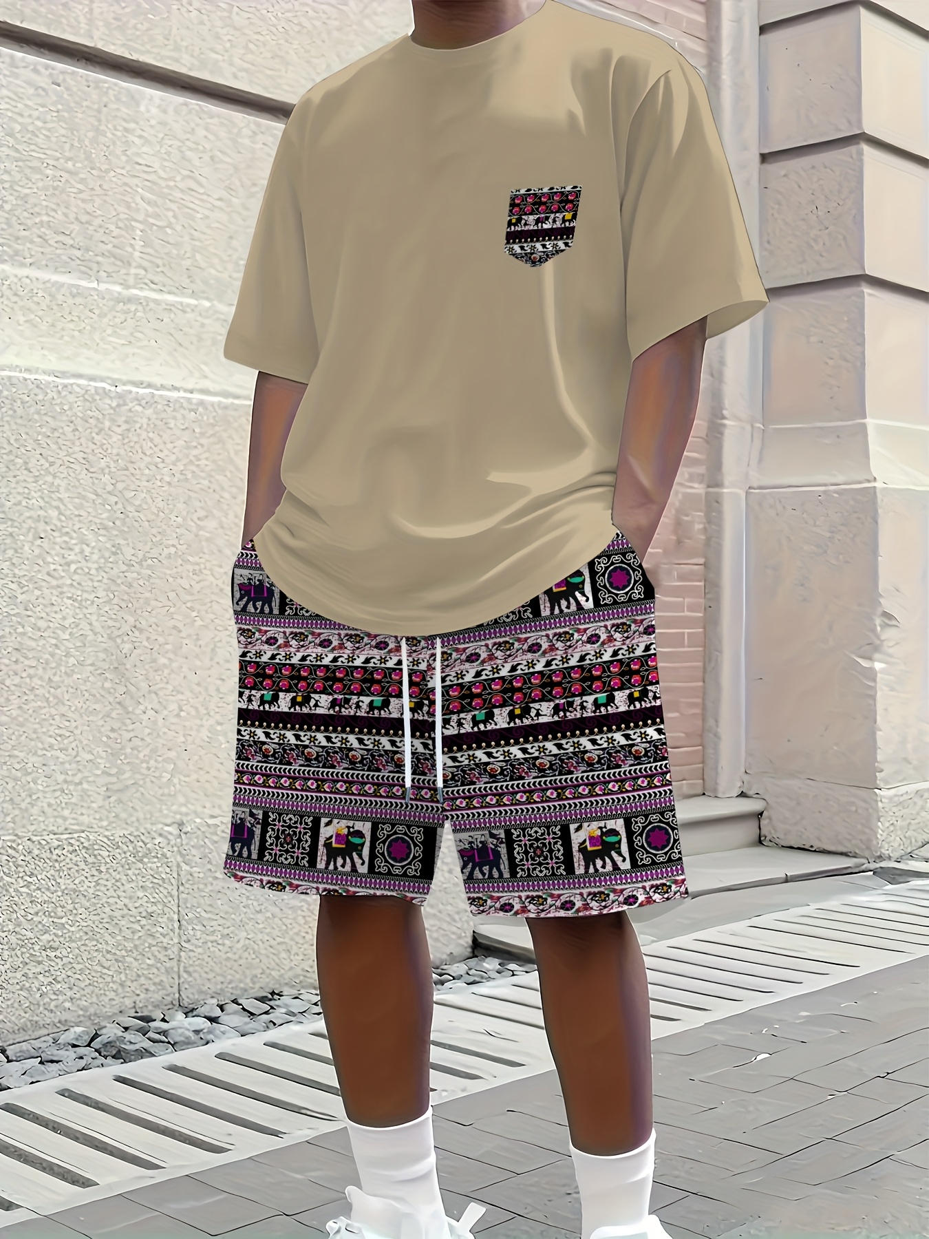2026 Summer New Men's Short-Sl - The Ethnic Fashion recension och pris