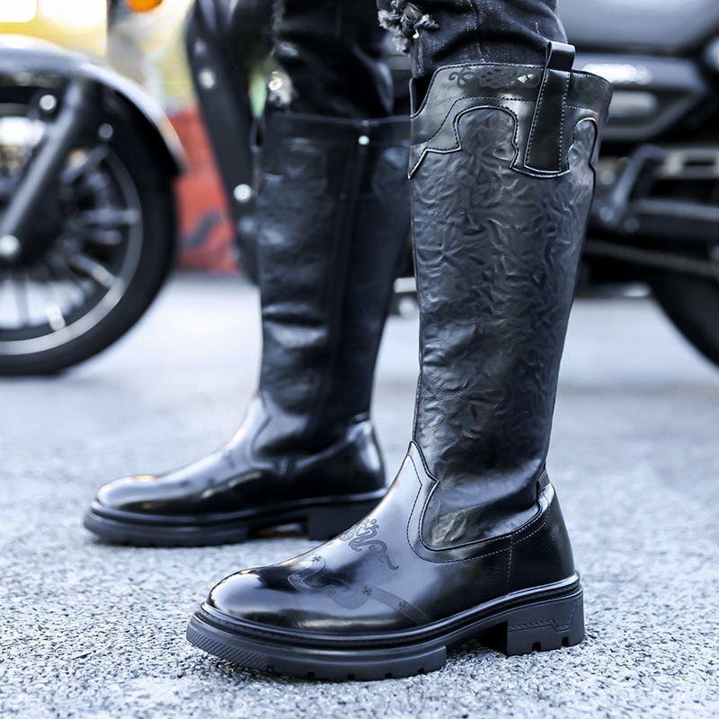 Men's Mid-calf Boots High Qual - The Ethnic Fashion recension och pris