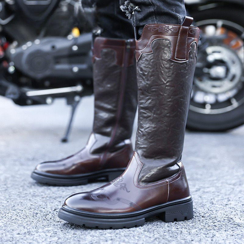 Men's Mid-calf Boots High Qual - The Ethnic Fashion recension och pris