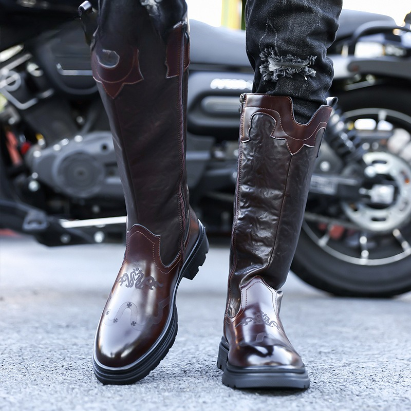 Men's Mid-calf Boots High Qual - The Ethnic Fashion recension och pris