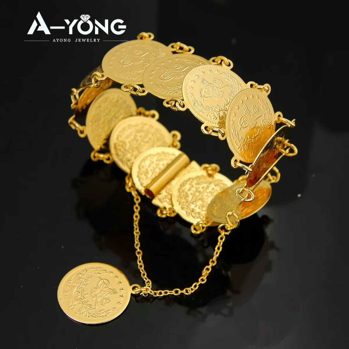 Turkish Coins Bracelet 21k Gol - Ethnic Fashion In Dubai recension och pris