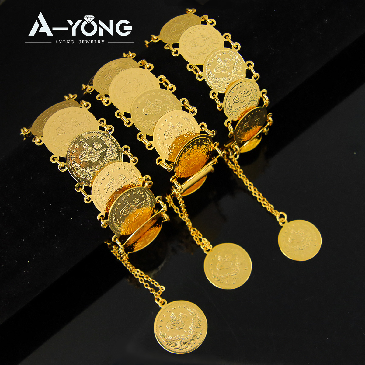 Turkish Coins Bracelet 21k Gol - Ethnic Fashion In Dubai recension och pris