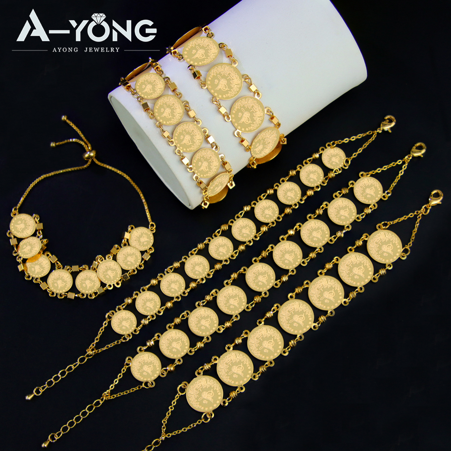 Turkish Coins Bracelet 21k Gol - Ethnic Fashion In Dubai recension och pris