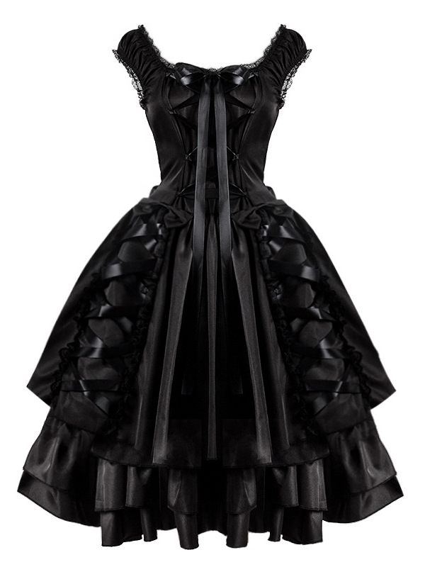 Black Lolita Dress Halloween C - Ethnic Gown recension och pris