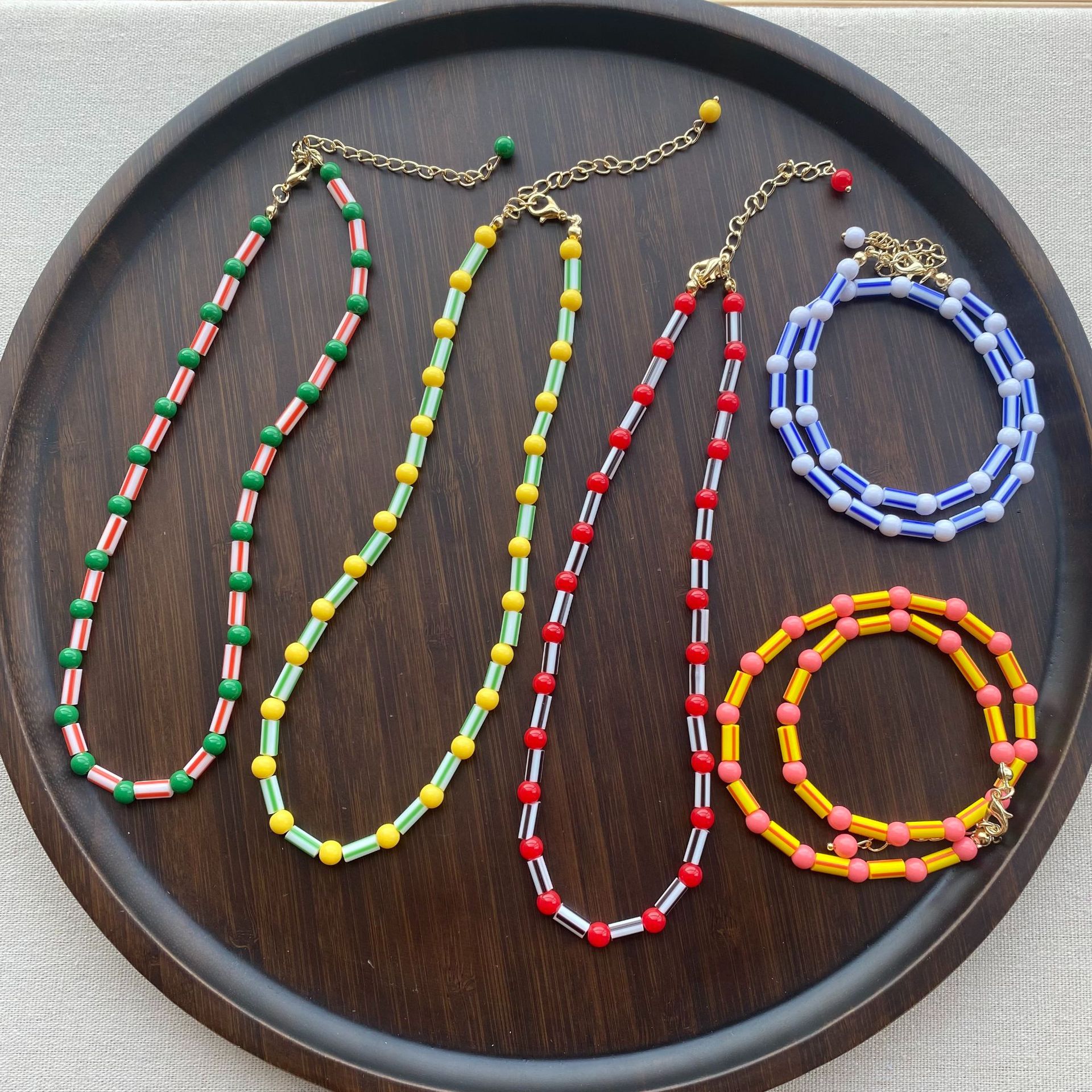 Fashion Colorful Beaded Neckla - Y2K Ethnic Fashion recension och pris