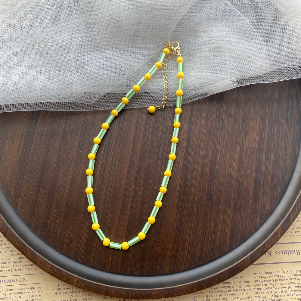 Fashion Colorful Beaded Neckla - Y2K Ethnic Fashion recension och pris