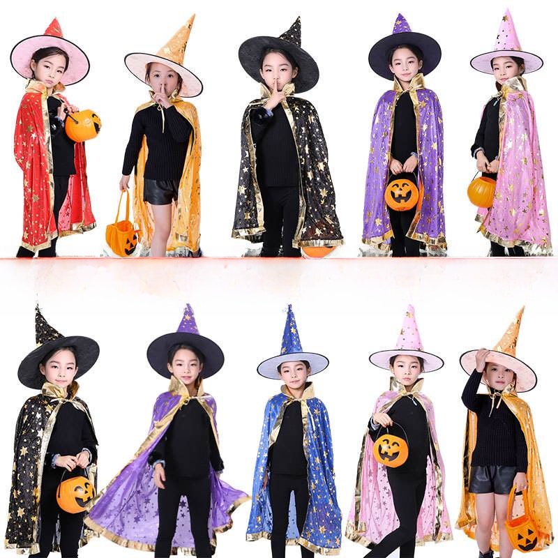 Halloween Witch Costume Cape W - Fashion Show Ethnic Wear recension och pris