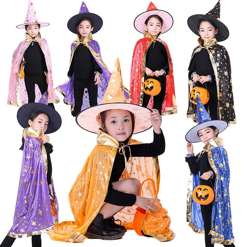 Halloween Witch Costume Cape W - Fashion Show Ethnic Wear recension och pris