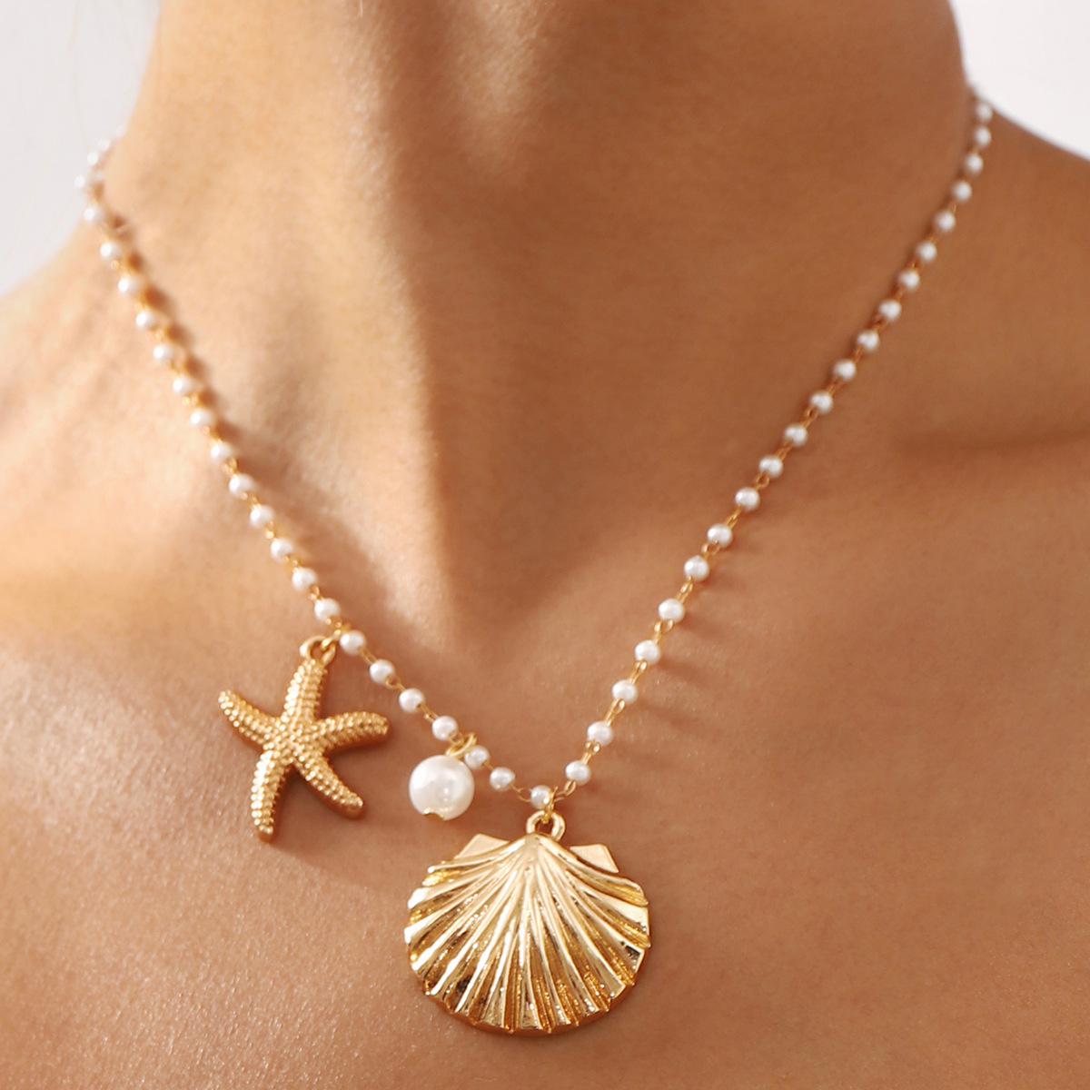 Boho Metal Big Starfish Star P - Y2K Ethnic Fashion recension och pris