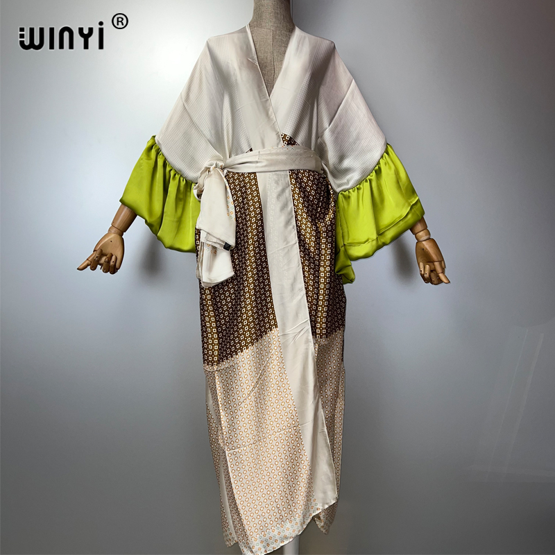 WINYI Summer Kimono party dres - Kaftan Women Boho recension och pris