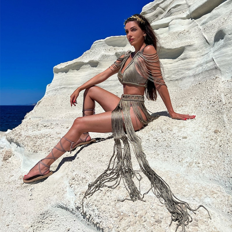 Handmade Knitted Crochet Women - Kaftan Women Boho recension och pris