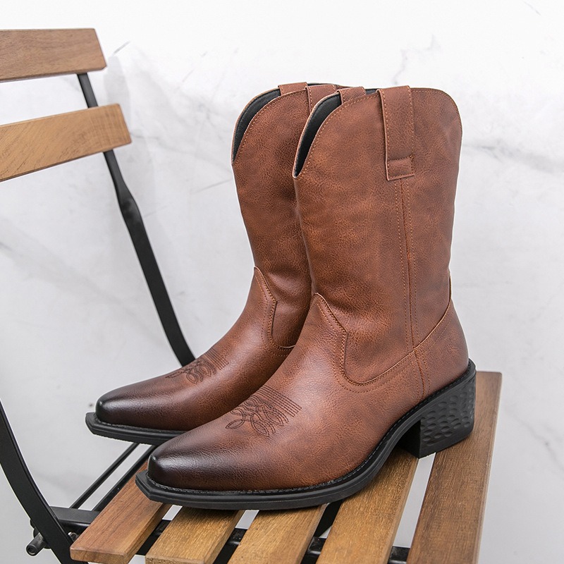 Men Boots Classic Embroidery W - The Ethnic Fashion recension och pris