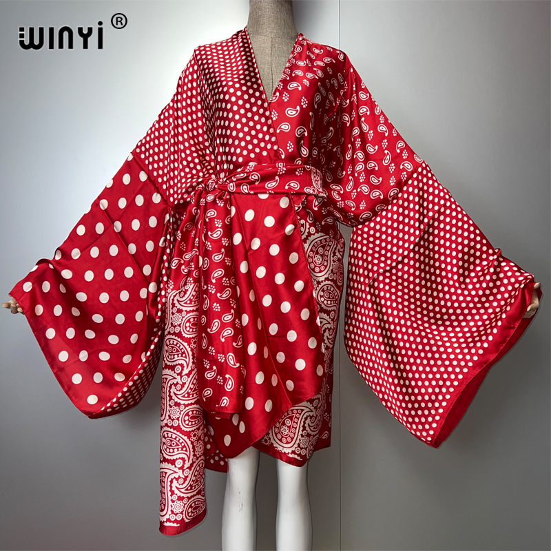 WINYI summer kimono fashion pr - Kaftan Women Boho recension och pris